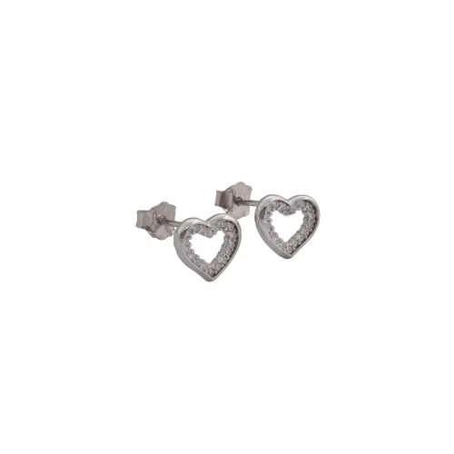 Aretes Heart Lumiere 8 mm