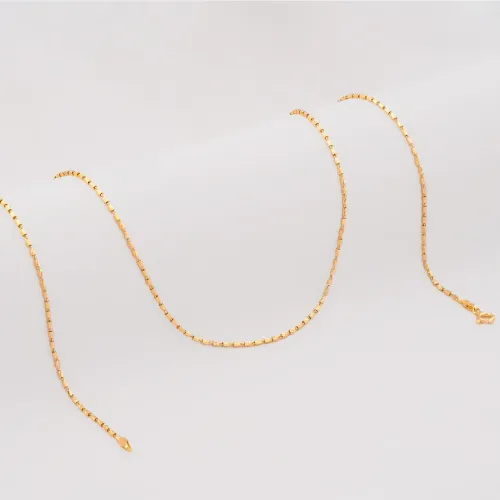 Cadena Tube Gold IT 65 cm