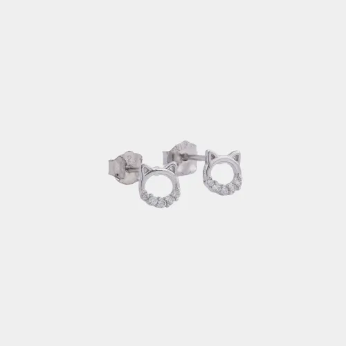 Aretes Cat Shine 5 mm