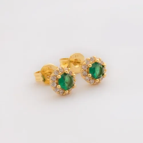 Aretes Royal Green 6 mm