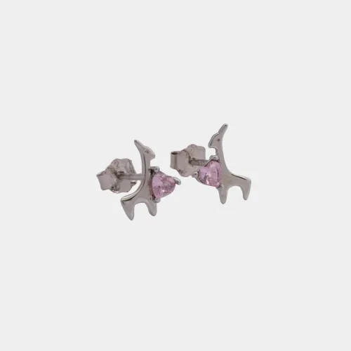 Aretes Pink Deer 9,5 mm