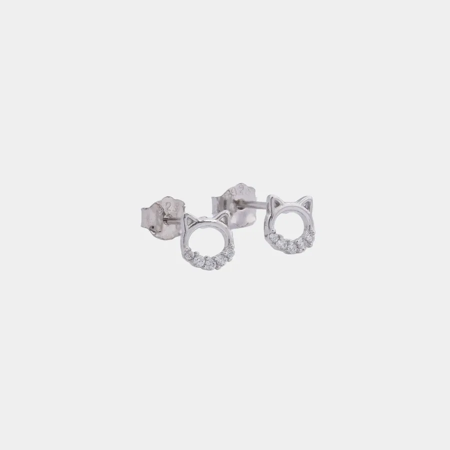 Aretes Cat Shine 5 mm