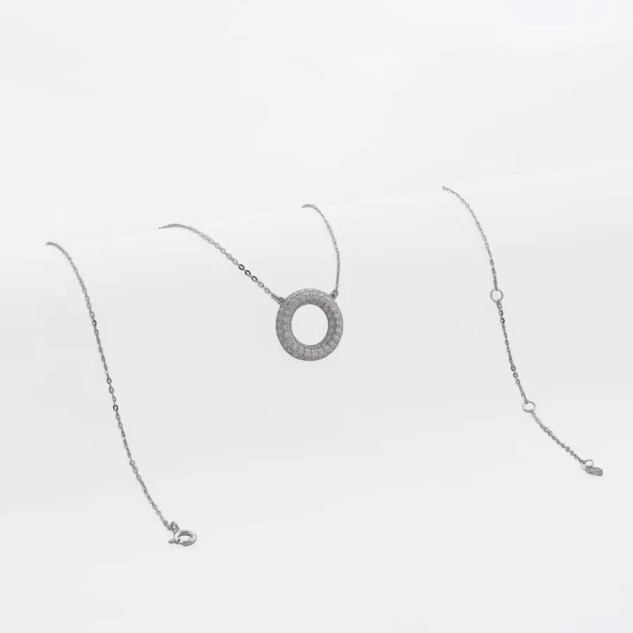 Gargantilla Circulo Pave 16 mm 40 cm + Ext