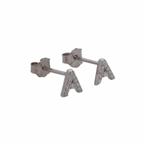 Aretes Letra A 5 mm