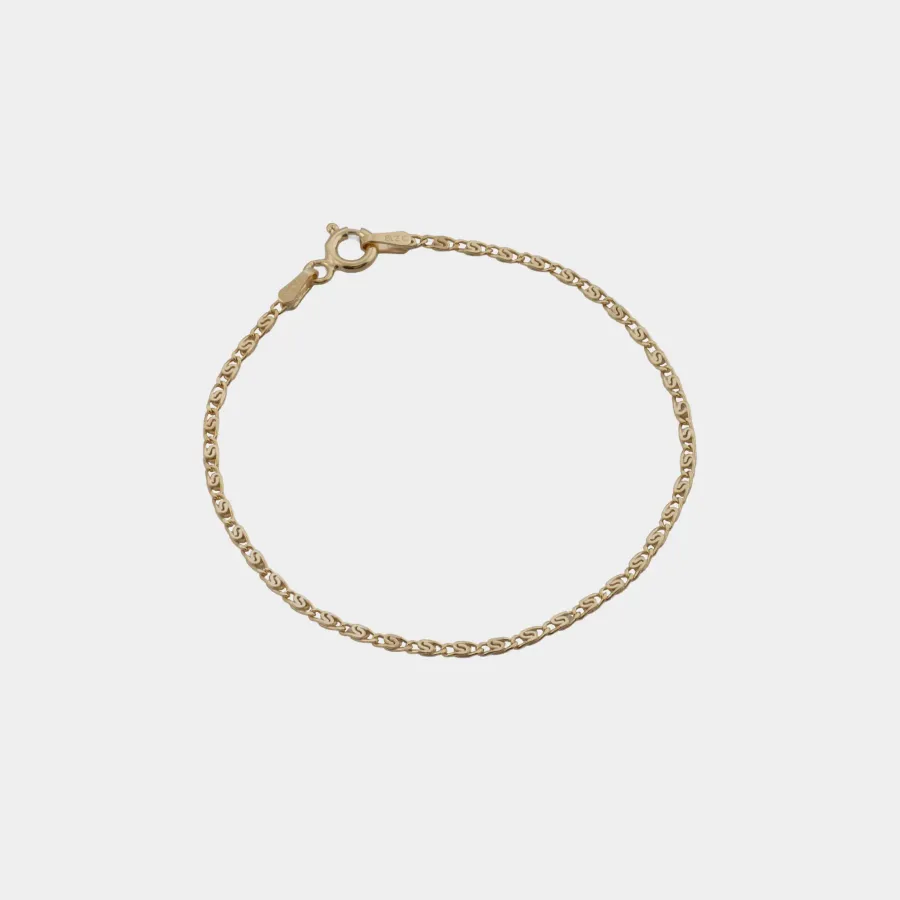 Pulsera Caracol Plana 1.80 mm 16.5 cm