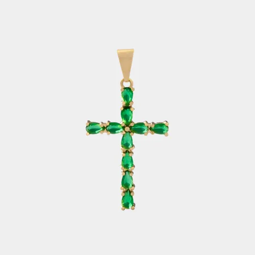 Dije Cruz Emerald