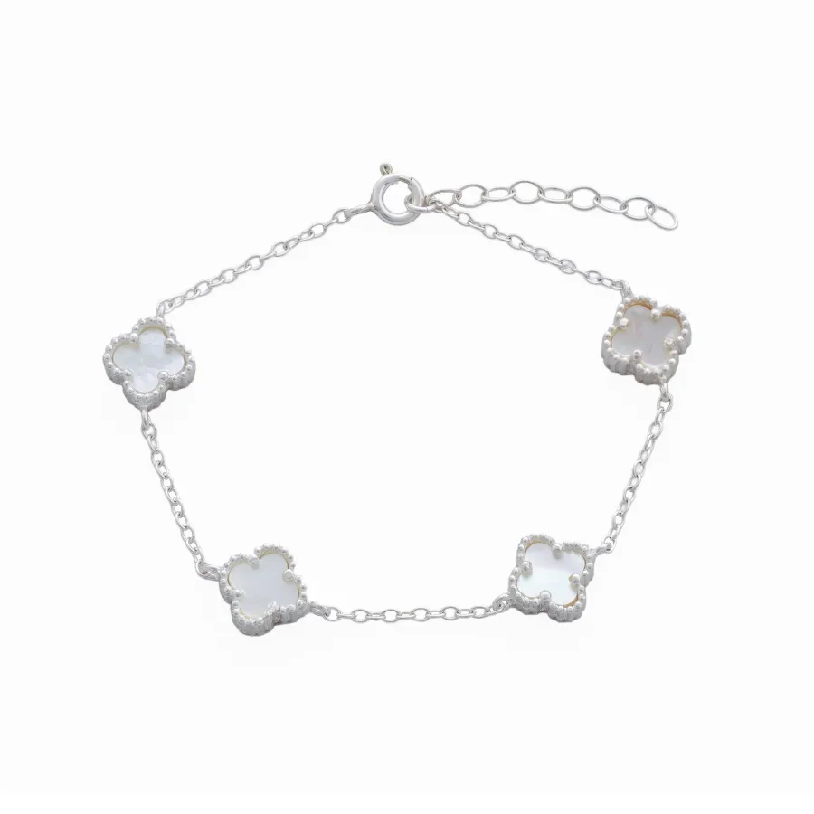 Pulsera Clover Nacar 4H 10 mm 17 cm + Ext